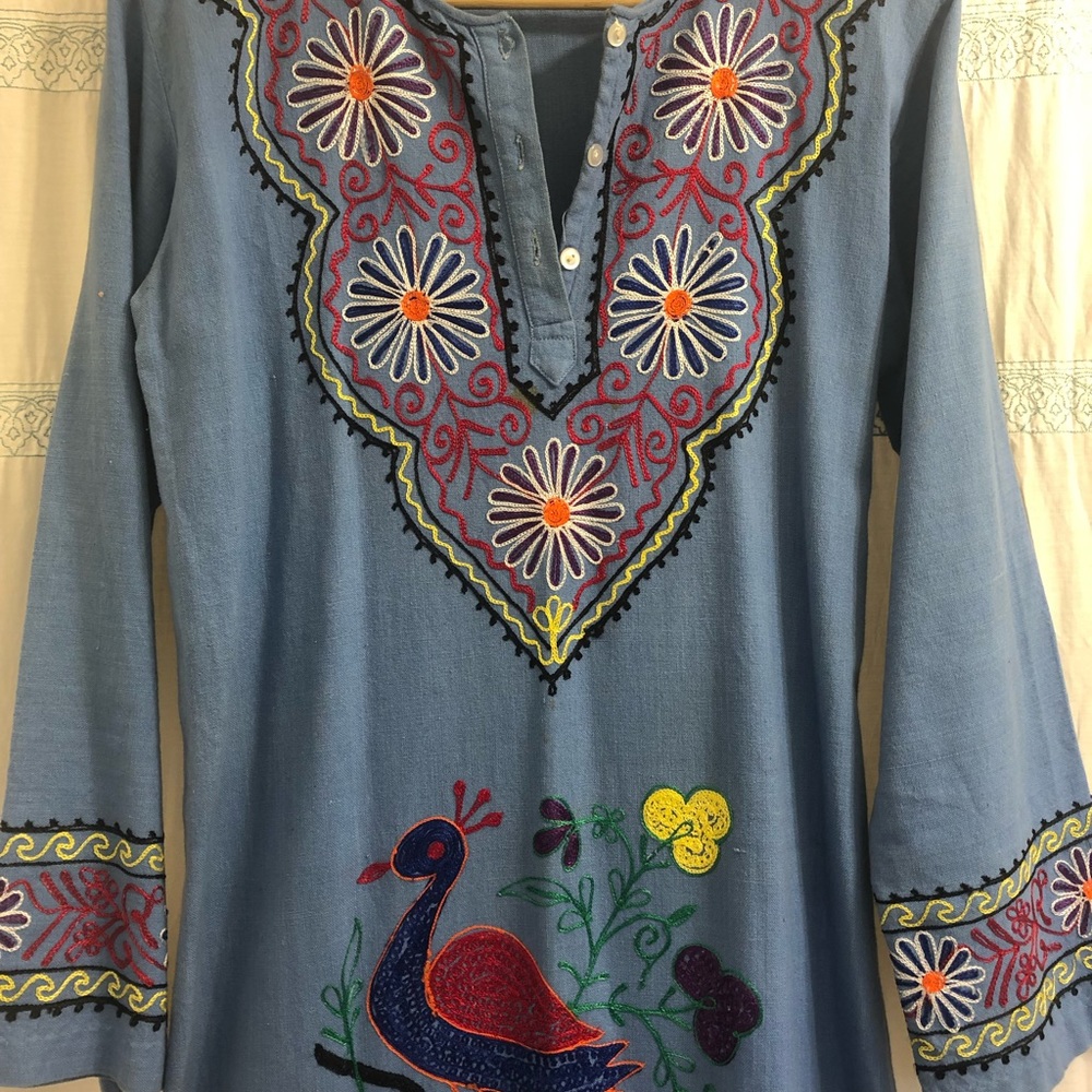 VINTAGE EMBROIDERED MAXI DRESS - Picture 2 of 5